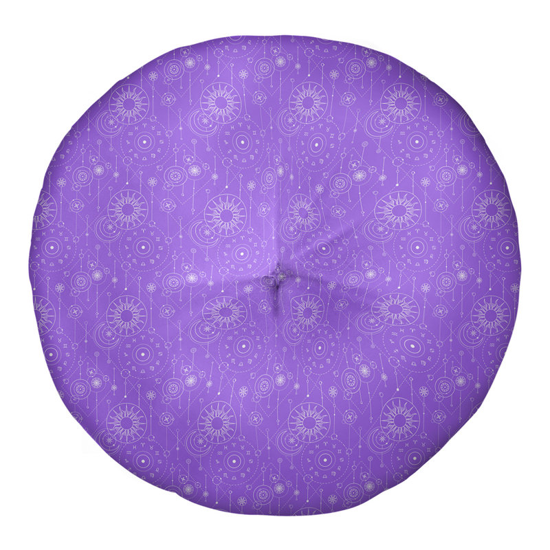 Coussin de sol Katelyn Elizabeth, 26 po x 26 po, Mauve foncé