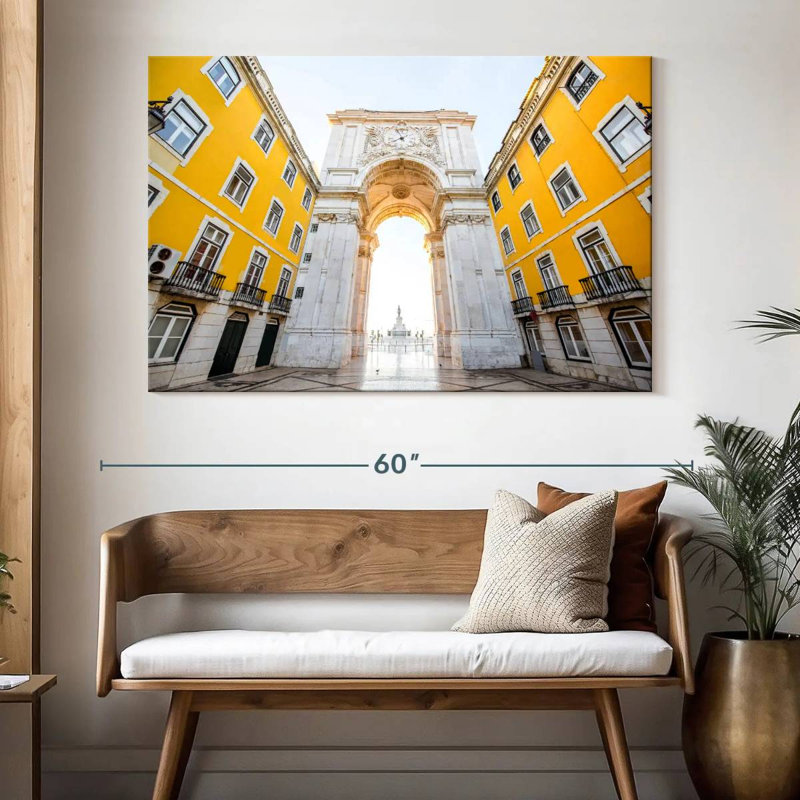 Arc de triomphe à Lisbonne, H 34 po x l 51 po