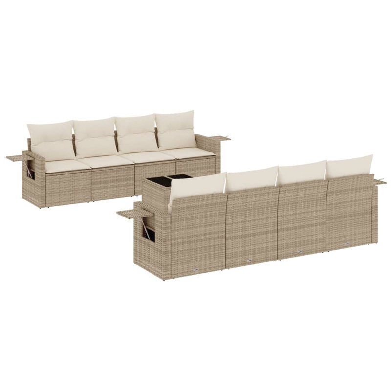  Garden Sofa Set Beige, Cream White