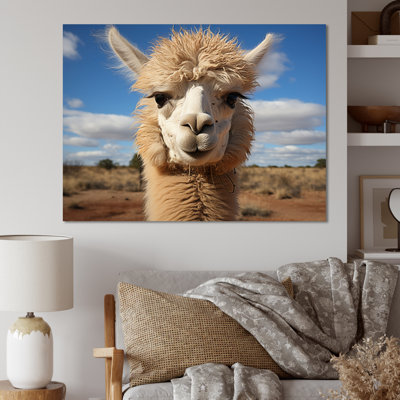 " Alpaca Vibrant Portrait I "