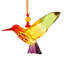 Colibris suspendus en acrylique à cinq tons Laury