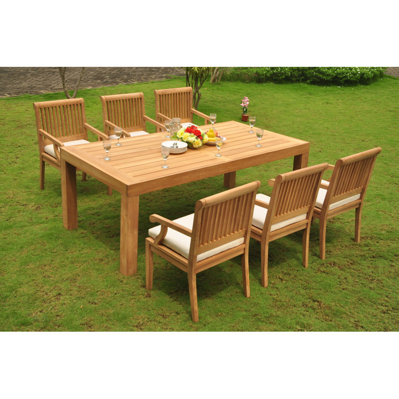 Ensemble repas 7 pièces teck Ophir