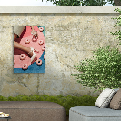 Rose pique-nique 02 sur toile