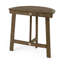 Table grise en bois, forme demi-ronde, pliable pour la table de transport en gris, idéal pour les petits espaces