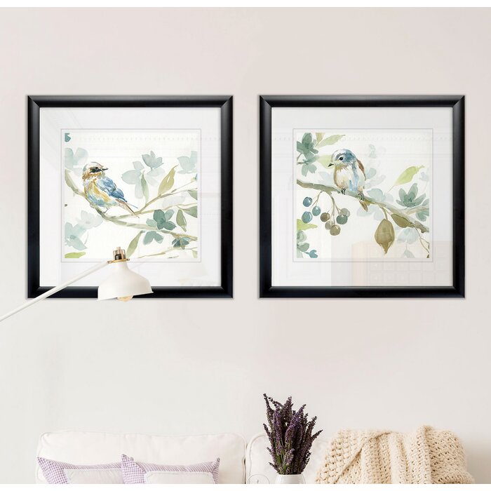 August Grove® Spring Melody I Framed On Paper 2 Pieces Painting ...