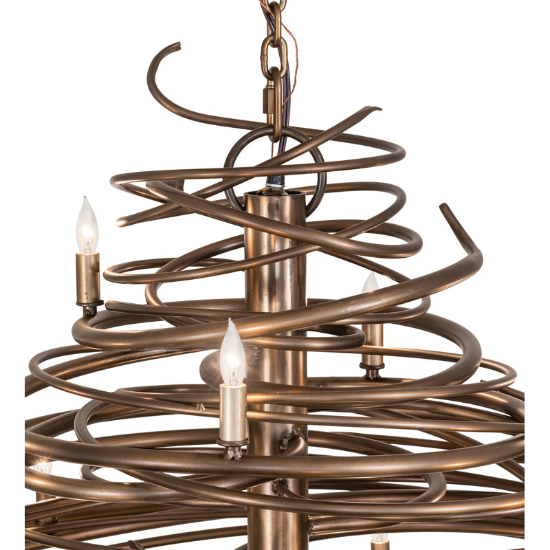 20 - Light Chandelier, Antique Copper