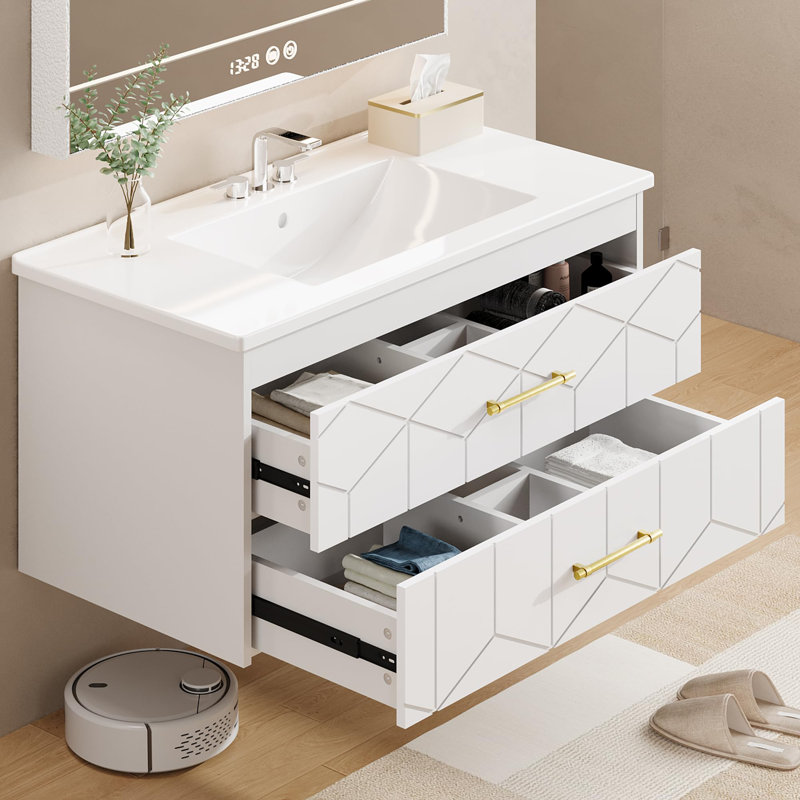 Meuble-lavabo 36 po avec lavabo, 36", Blanc
