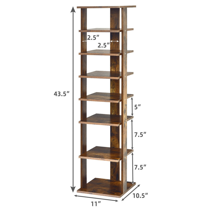 7 Pair Shoe Rack