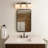 21'' 3-light Modern Elegant Brass And Black Bathrooom Vanity Light With Milk White Glass Shades