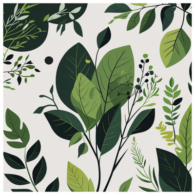 Tapisserie murale feuilles - décoration murale nature
