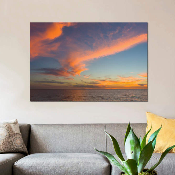 «Atlantic Ocean at Sunset», Venise, Sarasota County, Floride, États-Unis, impression sur toile tendue, Acrylique