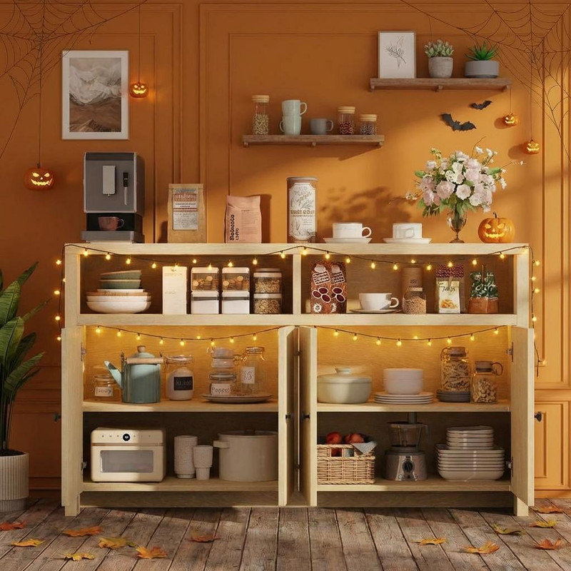 140cm Sideboard, Tan