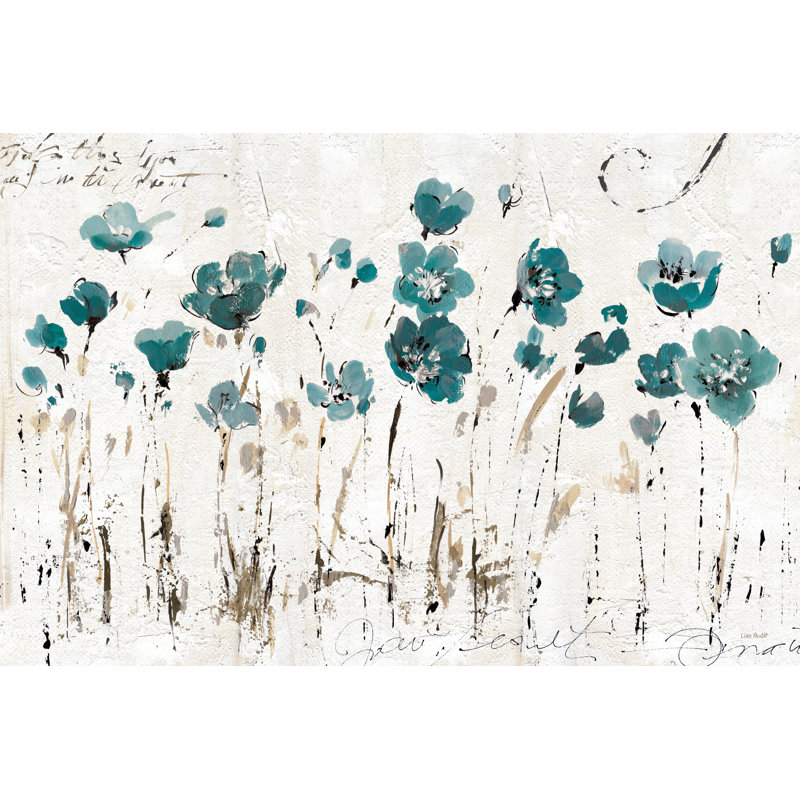 " Abstract Balance IV Blue " by Lisa Audit Painting Print, 8" H x 12" W x 1.25" D