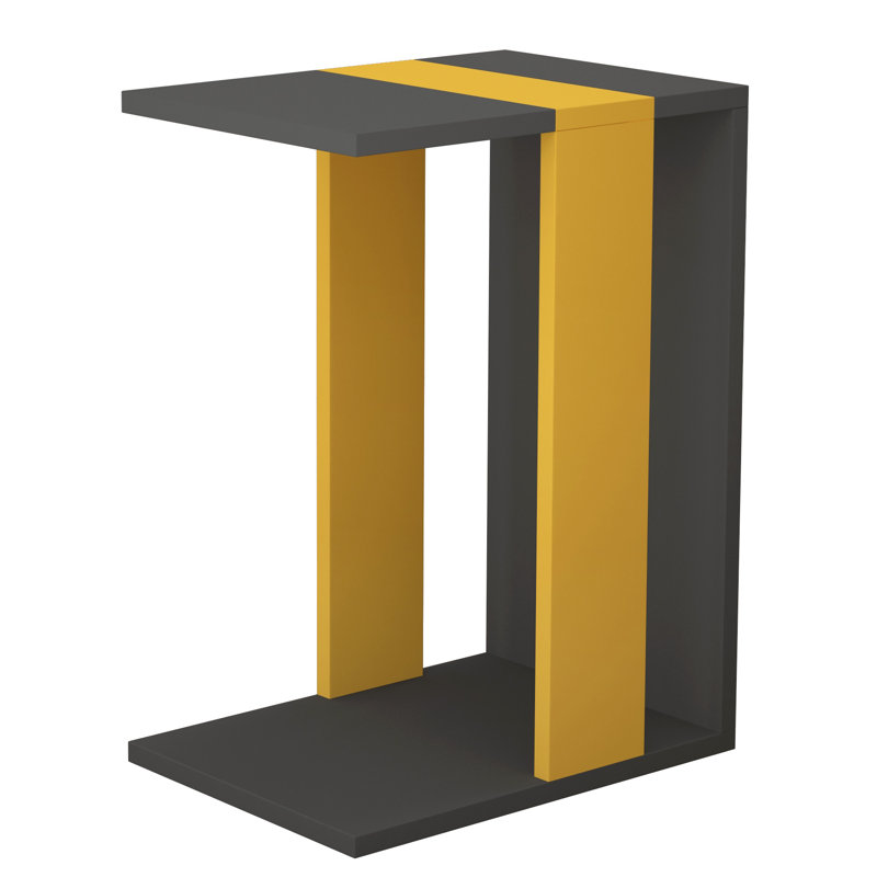 End Table, Anthracite/Mustard