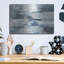 Latitude Run® «Clear Water Indigo and Gray» par Silvia Vassileva, art mural en métal, MTL-1352-1887001545