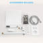 Pomme de douche murale double 10 po avec valve