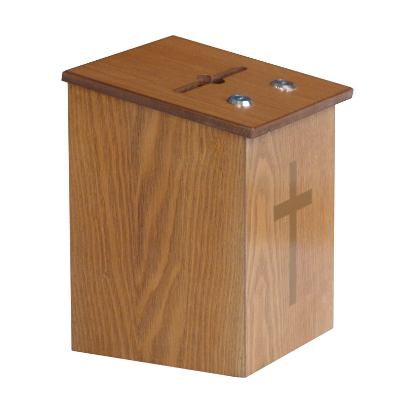 Fixturedisplays® Double Lock Comment Collection Suggestion Box Donation Charity Box Prayer Box Tithing 14920