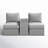 Athelene Wicker Fully Assembled 2 - Person Seating Group with Cushions