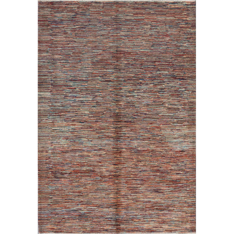 Abrash One-of-a-Kind 6'6'' X 9'6'' New Age Wool Area Rug in