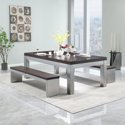 Playcraft Genoa Slate Pool Table With Dining Top & 2 Benches/Professional Installation ($895 Value) Included