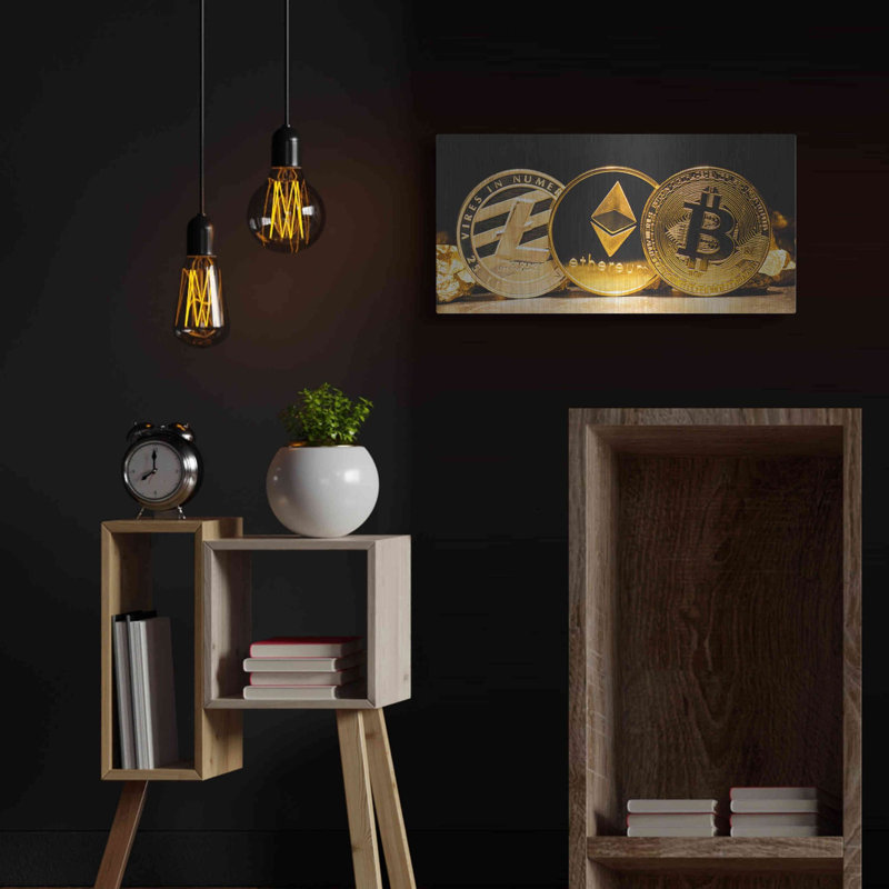 «The OG Crypto II», art mural en métal «The OG Crypto II» par Luxe Metal Portfolio