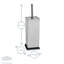 Harbour Housewares Square Toilet Brush and Holder-328901096