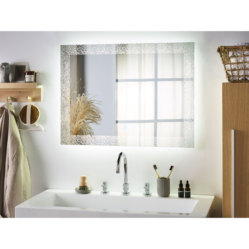 Petronella Glass Flat Wall Mirror
