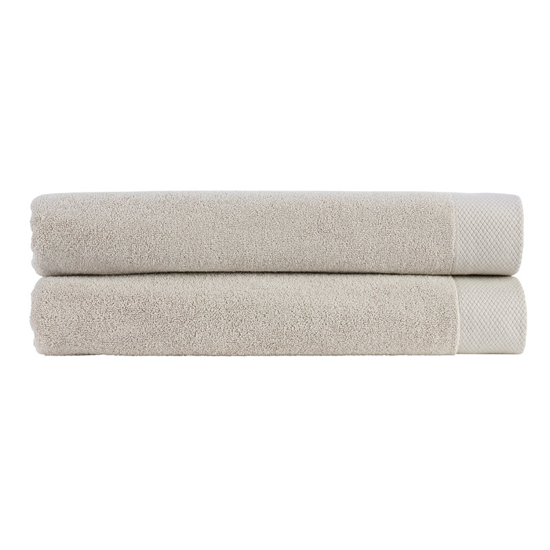 Luxe Turkish Cotton Bath Towel, Gray, Bath Sheet