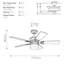 Marcy 52cm Ceiling Fan with Light Kit