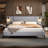 Chic Linen Upholstered Bed With Integrated Lights And Shelves For Bedroom Use-1981465382-2008822500