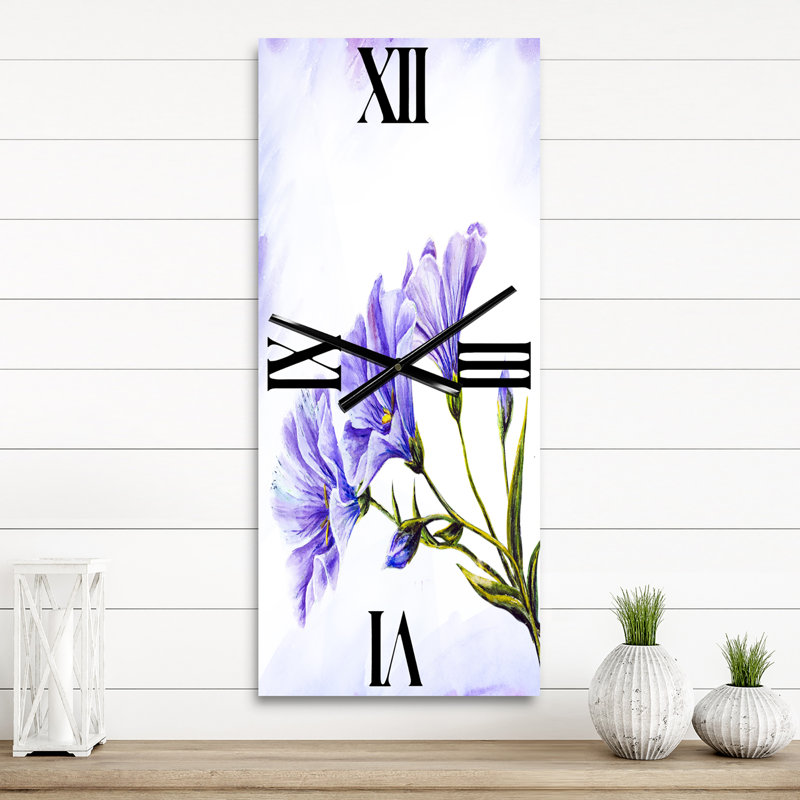 Horloge murale Wildflowers, Grand