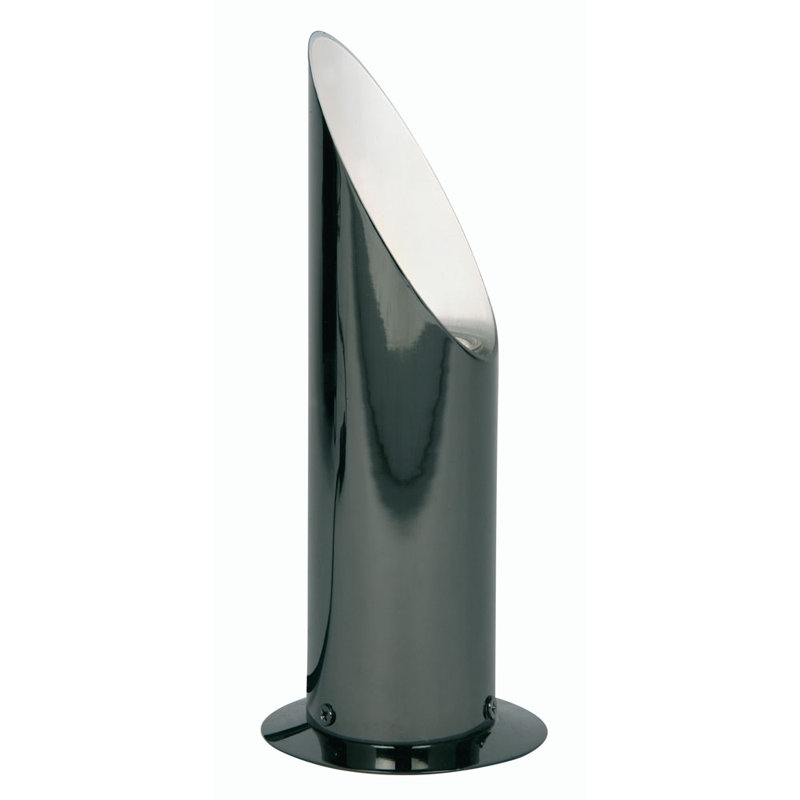 Burt Metal Torchiere Lamp, Mirror Black