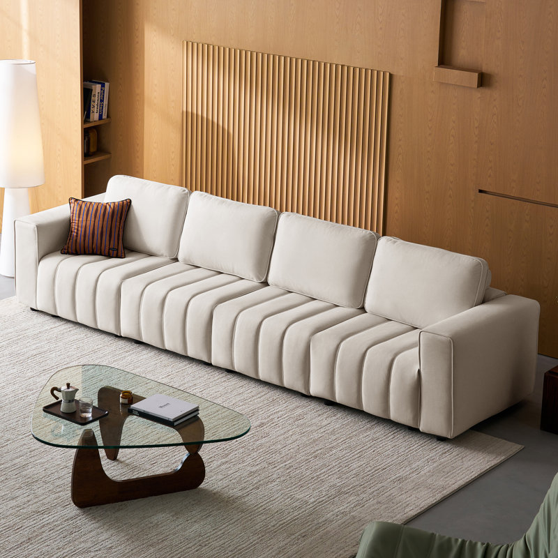Canapé capitonné Hofmeister, Beige