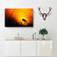 Bird in the Sunset - Wrapped Canvas-55370401