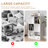 White Bookshelf 6-cube Storage Organizer Open Bookcase,toy & Display Storage Organizer Shelf For Home And Office,11in Cube (1ps)-237078434