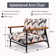Mowatt Mettalic II - Fauteuil d'appoint rembourré vert et doré Glam