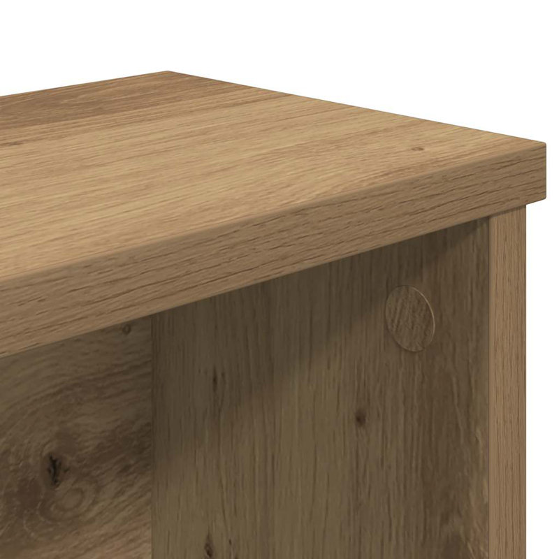 Kitchen Rack Stackable 15x16 Cm Engineered Wood, 16cm H x 60cm W x 15cm D, Artisan Oak