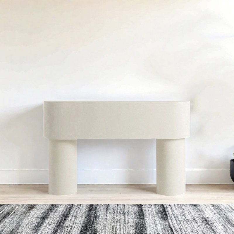 Console Modern Minimalist Art, H 35,43 po x l 47,24 po x P 18,9 po, Blanc