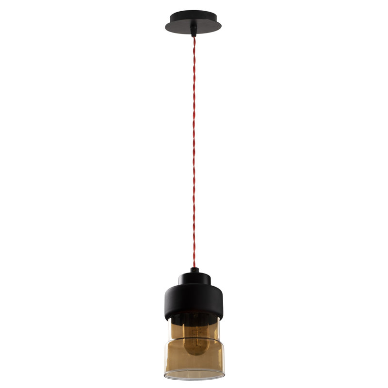 1 - Light Black Single Pendant
