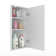 Eastbrook 12.8'' W 24.2'' H Corner Frameless Medicine Cabinet with Mirror and 3 Fixed Shelves