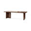 Bureau rectangulaire en bois massif brun noisette-1619093998