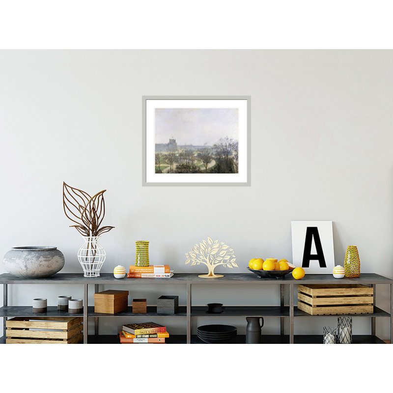 «Tuileries Gardens» par Camille Pissarro, impression giclée sur cadre, 23,5 po H x 28,17 po L