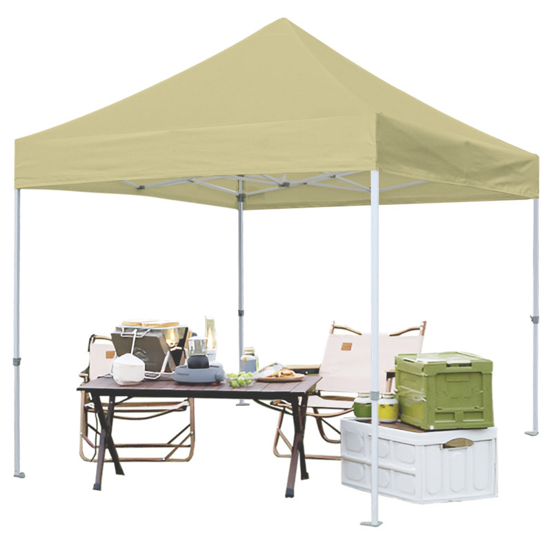 Auvent en acier Amaziyah, Beige, 10 pi x 10 pi