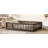 Full Size Floor Bed With Fence And Door,Rubber Wood Floor Bed With Safety Guardrails,Espresso-1156730149-1156730155
