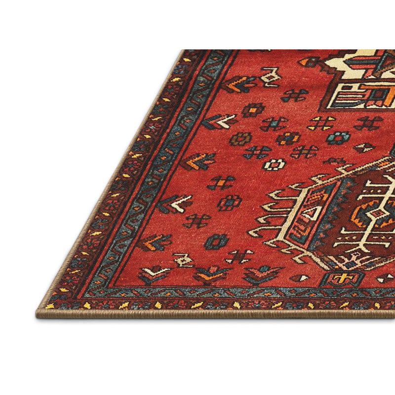 Tapis rouge à motif sud-ouest, Rectangle 2 pi x 4 pi