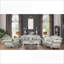 Table basse traditionnelle en bois gris pour salon, grande surface, aucun assemblage requis