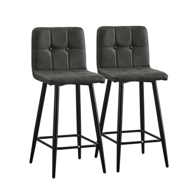 Anglers Upholstered Counter Stool with Metal Frame