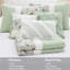 Courtepointe double / grand 6 - coton sauge, bride, décor de chambre double / grand en coton, imprimé floral, literie confortable
