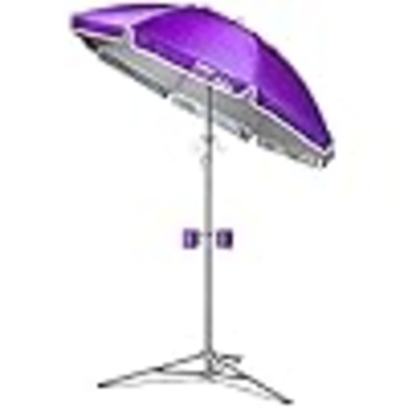 Parasol portatif ultime, protection solaire instantanée réglable légère, Mauve