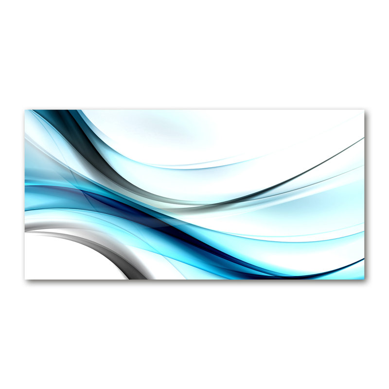 Waves Abstraction - Wrapped Canvas Print